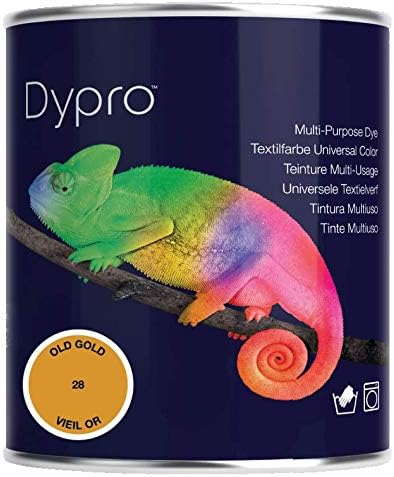 Dypro Multi Purpose Hand & Machine Fabric Dye 500g Tin Colour: Old Gold