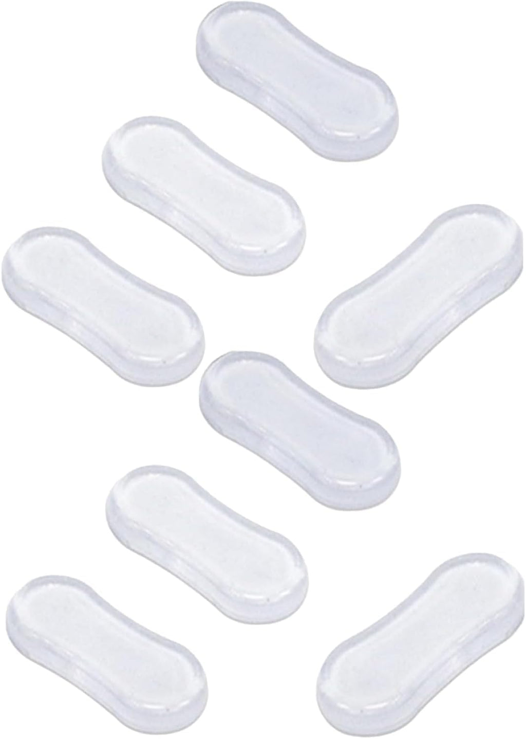 8Pcs Transparent Toilet Seat Bumper Set, Silicone Strong Adhesive Toilet Seats Lid Bumpers, Toilet Seat Buffers, Toilet Lid Rubber Pads for, Home, Hotel and Hospital Toilets