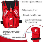 Anti Choking Obstruction Trainer Vest with Back Slap, Heimlik Practice Training Vest Education for Nurse & Student, First Aid Education Teaching Accessories