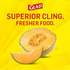 Glad Cling N Seal Plastic Wrap for Food, Airtight Seal, 300 Square Foot Roll (Pack of 4)