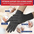Doctor Developed Full Fingered Arthritis Compression Gloves Men and Women for Arthritis, Raynauds Disease & Carpal Tunnel