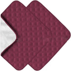 2-Pack Waterproof Incontinence Seat Pads - Washable, Reusable Chair Protectors | Absorbent Non-Slip Pads for Wheelchairs, Sofas, Car Seats - Adult & Pet Use-Wine Red||56 * 53cm