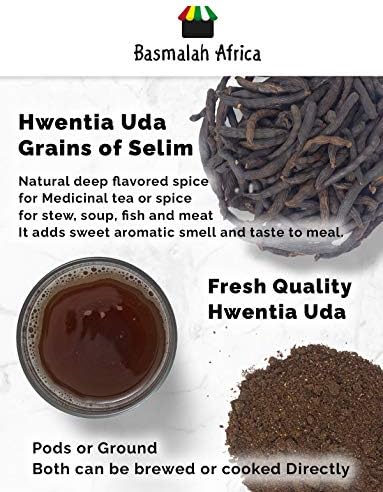 UDA, Hwentia, Grains of Selim, Xylopia Aethiopica, Uda seed, Uda spice, diarr, African Spices, African food (100g)