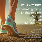 PHYTOP Muscle Tape Kinesiology (2 Rolls Pack) for Athletes, Rock Tape Kinesiology Tape for Physiotherapy Not Pre-Cut, Color Beige