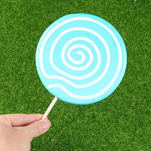 Zerodeko 2pcs Simulation Lollipop Fake Food Adornment Lollipop Photo Prop Prop Creative Photo Large Candy Ornament Party Scene Ornament Party Decor