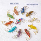 12pcs Goldfish Crystal Stone Resin Decor for Home Fishes Statue Balancing Chakra Reiki Healing Crystal Statue Fishbowl Decoration Home Office Desktop Decoration Gift for Women Men