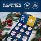 Tiesta Tea 2025 Advent Calendar, 24 Unique Mother's Day Loose Leaf Blends, Limited Edition Holiday Tea Gift Set, Perfect Variety Pack for Tea Enthusiasts