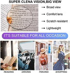 OCCI CHIARI Reading Glasses Women 1.0 Round Sturdy Reader(1.0 1.25 1.5 1.75 2.0 2.25 2.5 2.75 3.0 3.5 4.0 5.0 6.0) for Larger Lady