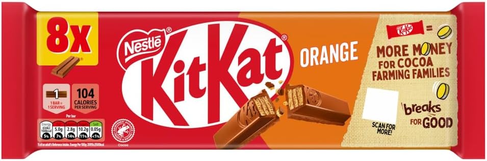 Kit Kat 2-Finger Orange 8Pk (8x20.7g) | (Pack of 1)