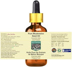 Muskmelon Seed Oil (Cucumis melo) with Glass Dropper | Cold Pressed | Pure | Natural | For Diluting Essential oils | For Skin & Massage | Non-Sticky| Lighweight| Unisex | 15ml (0.50 oz)