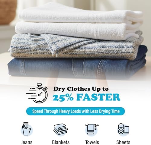 Wool Dryer Balls - Smart Sheep 6-Pack - XL Premium Natural Fabric Softener Award-Winning - Wool Balls Replaces Dryer Sheets - Wool Balls for Dryer - Laundry Balls for Dryer, 6 Count (Pack of 1)