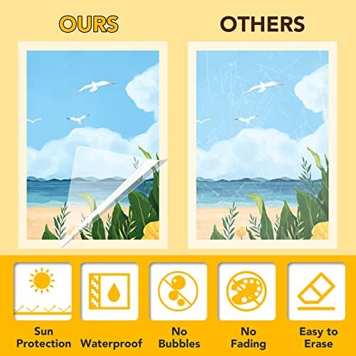 40 PCS Self-Adhesive Laminating Sheets, 9 x 12 Inches Clear Laminating Sheets No Machine Needed Self Sealing Laminate Sheets