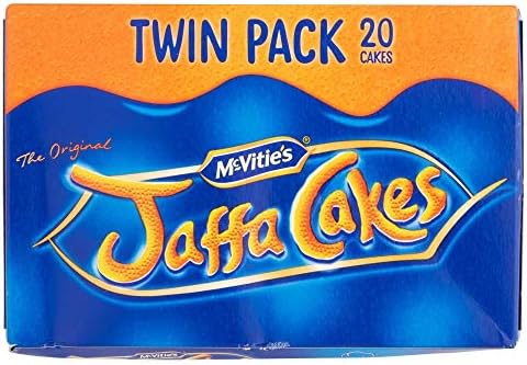 Original McVitie's The Original Jaffa Cakes Twin Pack Imported From The UK England The Very Best Original British Jaffa Cakes A Genoise Sponge Base Layer Of Orange Flavored Jam Coating Of Sponge