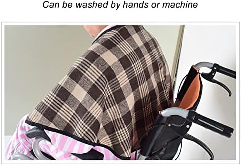 Thickened Wheelchair Shawl for Elderly, Soft Lint Warm Shoulder Blanket – Insulated Wheelchair Care Shawl for Winter Use, Suitable for Bedridden Patients & Aged Care