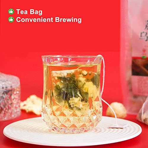 plant Gift Litchi Oolong Tea Bags 5.29oz (3g*50bags), Oolong Tea, Dried Peach, Dried Litchi, Chinese Pure Nature, Health Care Mixed Tea, Combination of Floral Tea 150g 荔枝乌龙茶