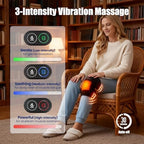 Knee Massager, Cordless Knee Heating Pad for Knee Pain Relief, Heated Knee Brace with Heat and Vibration Massage 30 Minutes Auto-off, Gifts for Seniors Women Men(Single)