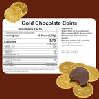 Holiday Gold Half Dollar Chocolate Coins. 2 LB Milk Chocolate Coins for Birthdays, Christmas, Halloween or any ocasion.
