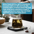 HANFANGLING White Peach Oolong Tea and Strawberry Black Tea, Natural Loose Leaf Tea,The Choice for Enjoying a Beautiful Life,Tea Lover's Gift (White Peach Oolong Tea + Strawberry Black Tea)