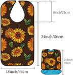 CREATCABIN Classic Check Adult Bibs for Elderly Waterproof Washable Bib