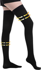 Medical Compression Stockings for Women and Men, 20-30 mmHg Thigh High Compression Socks, Closed Toe Graduated Compression Hoses, Long Circulation Pressure Stockings for Varicose Veins, Edema