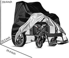 Heavy Duty Waterproof & Dustproof Electric Wheelchair Cover - Prevent Rain, Wind, Dust, Sun & UV for Indoor & Outdoor Use
