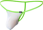 Gogobear Mens G-String Transparent Thong Sexy Low Rise Breathable Panties Mesh Bulge Pouch T-Back Underwear