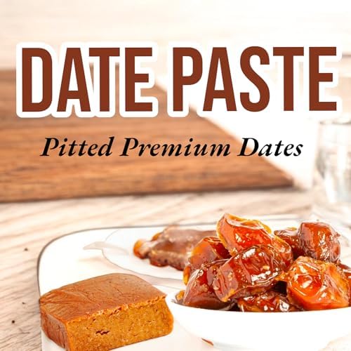 Date Paste 35 oz (2.2 lb) – 100% Khalas Saudi Dates, Pitted, No Added Sugar, Natural Sweetener for Baking & Cooking, High Fiber, Non-GMO, Gluten-Free