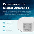 Adaptive Sound Technologies LectroFan Classic - Soothing Sound Machine for Sleep - Built-in Sleep Timer - Compact Design - Non-Looping Sounds - Speech Privacy - White
