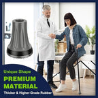 supregear Crutch Tips, 7/8 inch Heavy Duty Rubber Replacement for Crutches, Anti-slip Thickened Feet Cap Walking Cane Tips, Safety Durable Accessories for Seniors Elderly (Set of 2)