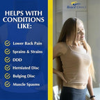 Adjustable LSO Lumbar Back Brace - Lower Back Pain Relief, Sciatica, Herniated Disc, DDD & Spinal Stenosis - Pulley Compression - Breathable & Lightweight - L0627, L0642