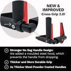 Jayflex CrossGrips Compact Pull Up Bar - Pull Up Bar Door Frame for Work from Home Fitness - Adjustable Door Frame Pullup Bar Handles - 250 lbs Capacity