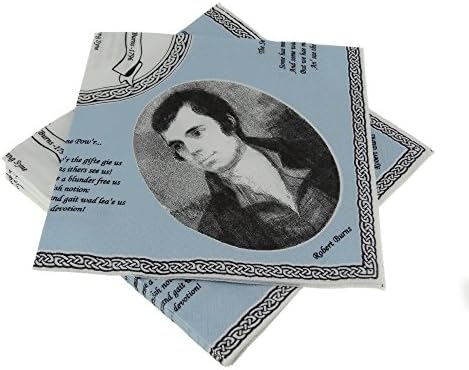 of Scotland Scottish Robert Burns 3 Ply Paper Napkins.