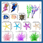 Sea Ocean Cake Toppers Coral Cake Decoration Diver Cake Decorating