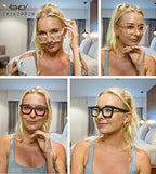 Eyekepper Reading Glasses Women Stylish Eyeglasses Readers - Champagne+3.50