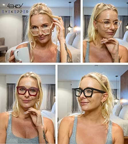 Eyekepper Reading Glasses Women Stylish Eyeglasses Readers - Red +2.25