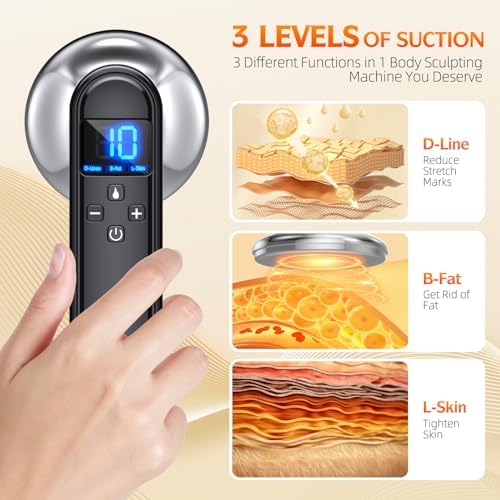 COMEBY Body Sculpting Machine - Professional Cordless Cellulite Massager - Suitable for Belly, Neck, Leg, Hip, Arm