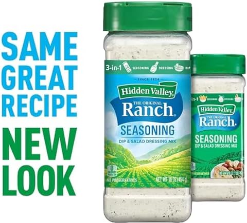 Ranch Seasoning Powder | Hidden Valley Original Ranch Salad Dressing, Seasoning Mix and Dip | Creamy Buttermilk | 16 Fl oz Shaker | Every Order is Elegantly Packaged in a Signature BETRULIGHT Branded Box!