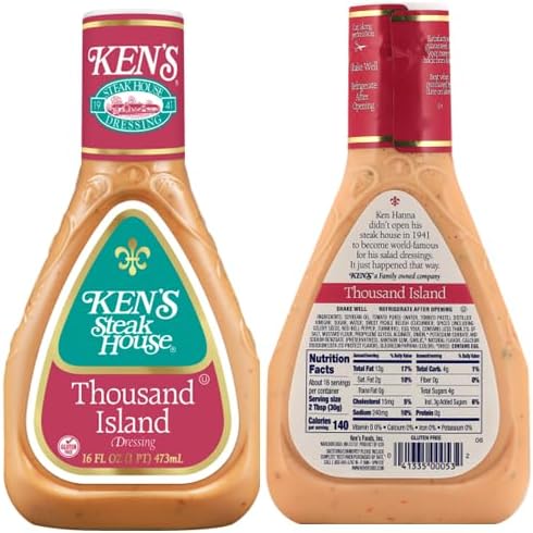 Gluten Free Thousand Island Salad Dressing (2 Bottles, 16 oz. each)