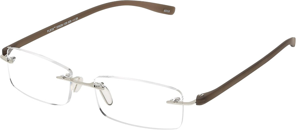 SAV Eyewear Unisex Flex 2 Reading Glasses, 5026 Gray +3.00 Power