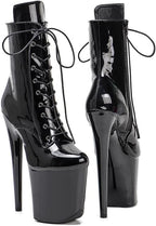WUXIN H&P 8 Inch Pole Dance Boot Shoes, Exotic Stiletto Platform Heels