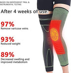 1 pair Tourmaline Acupressure Self-Heating Shaping Knee Sleeve - Mugwort Acupressure Shaping Knee Pads - Acupressure Shaping Knee Pads - Wormwood Self-Heating Knee Pads (M, Black)