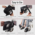 Wheelchair Fixed Shoes，Wheelchair Shoe Holder Straps for Elderly，Anti-Fall Fixed Shoes，Fixed Pedal Feet for Wheelchair Users