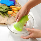 3PCS Silicone Dish Scrubber, Silicone Dish Sponges, Multi-Purpose and Efficient Sponge Kitchen Gadgets Brush Accessories
