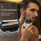 Ufree Beard Trimmer and Foil Shaver Kit, Electric Razors for Men, Precision T Blade Hair Trimmer, Waterproof Travel Shaver, Cordless Clippers Set for Mustache Facial Hair Cutting, Men Grooming Gifts