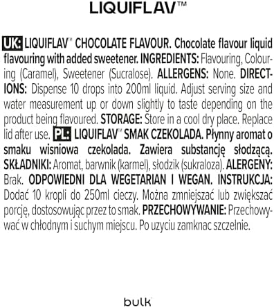 LiquiFlav 50ml Chocolate by BULK POWDERS
