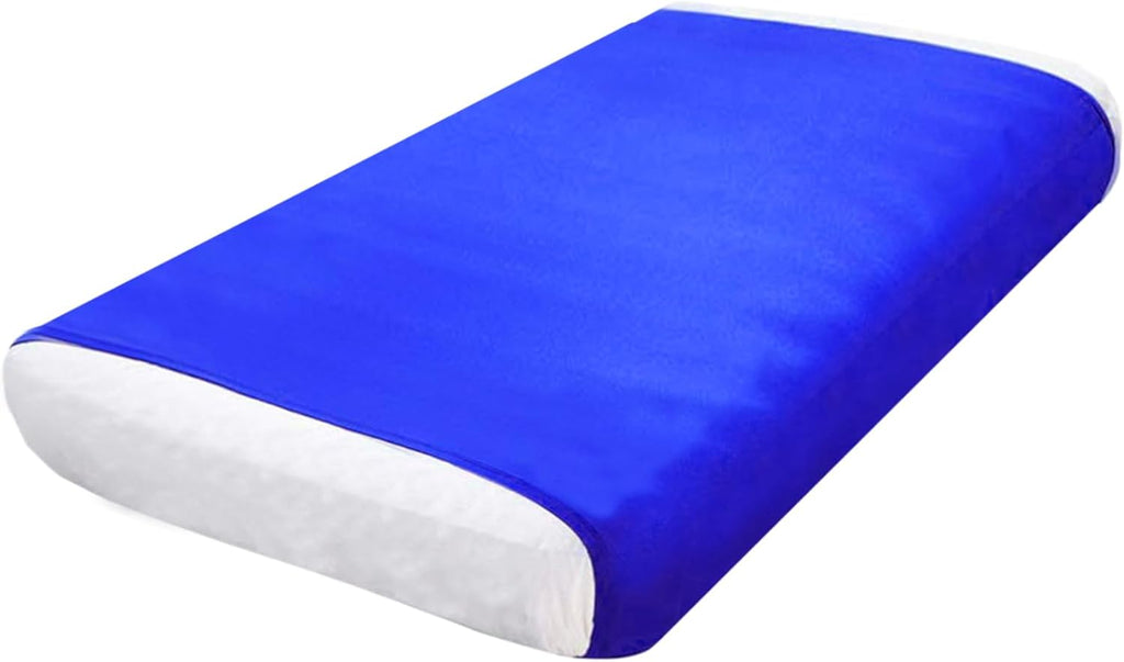 Ntomtuex Sensory Bed Sheet for Compression Reduced Pressure Weighted Blanket to Keep Nice Sleeping Comfortable with Light Breathable Polyester, Blue, 38"x60"