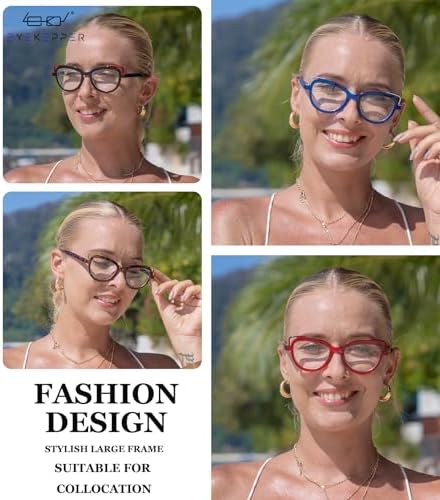 Eyekepper 4-pack Bifocal Reading Glasses Cat Eye Design Bi-focal Readers Women