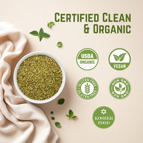 Organic Oregano Dried 3.88 oz – Dried Oregano Leaves – USDA Organic, Kosher, Gluten Free Seasoning – The Holly Tree
