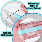 Nuanchu 48 Pack Sensor Covers Compatible with Freestyle Libre 1/2/3,Waterproof CGM Sensor Patches, Glucose Monitor Protector Long Lasting Without Hole (Green)
