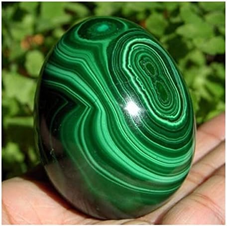 Health & Household Natural Dark Green Malachite Crystal Gemstone Egg Sphere Ball Africa Congo (Size : 1)